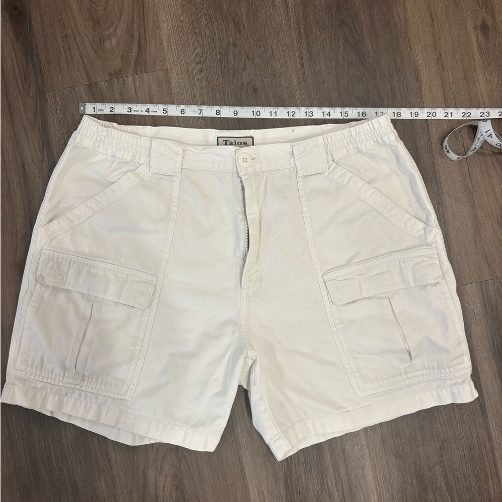 Women's Cream Utility Cargo Shorts